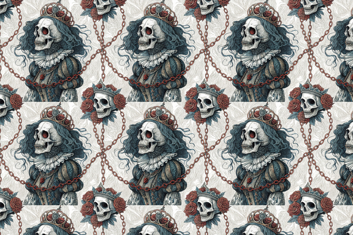 Seamless Pattern Set Gothic Classics, a Pattern Graphic by Designs by Helen Trupak (Photo 6 of 8)