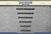 Voltstrom, a Sans Serif Font by Burntilldead (Thumbnail 5 of 12)