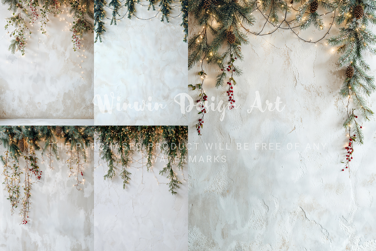Christmas Concrete Wall Background, a Background Photo by Winwin Design Art (Photo 5 of 7)