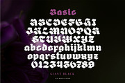 Giant Black Typeface, a Blackletter Font by alit design (Thumbnail 5 of 20)