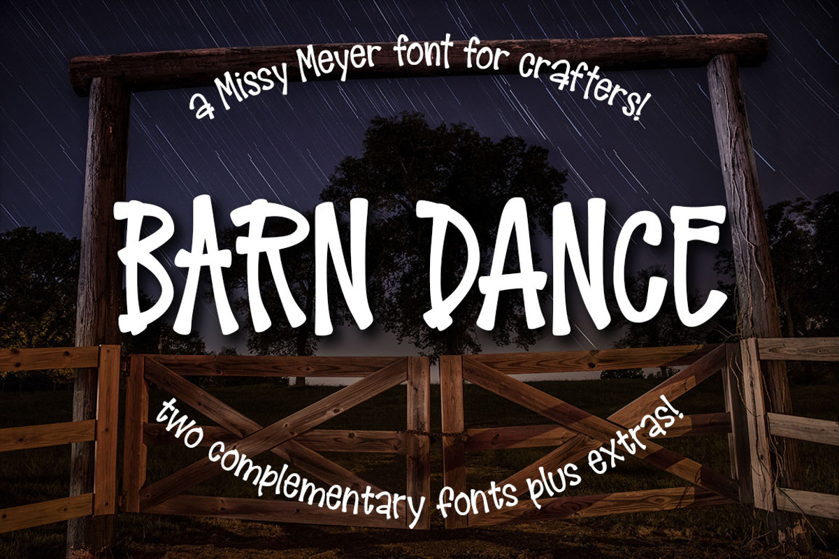 Barn Dance: a country-style font!