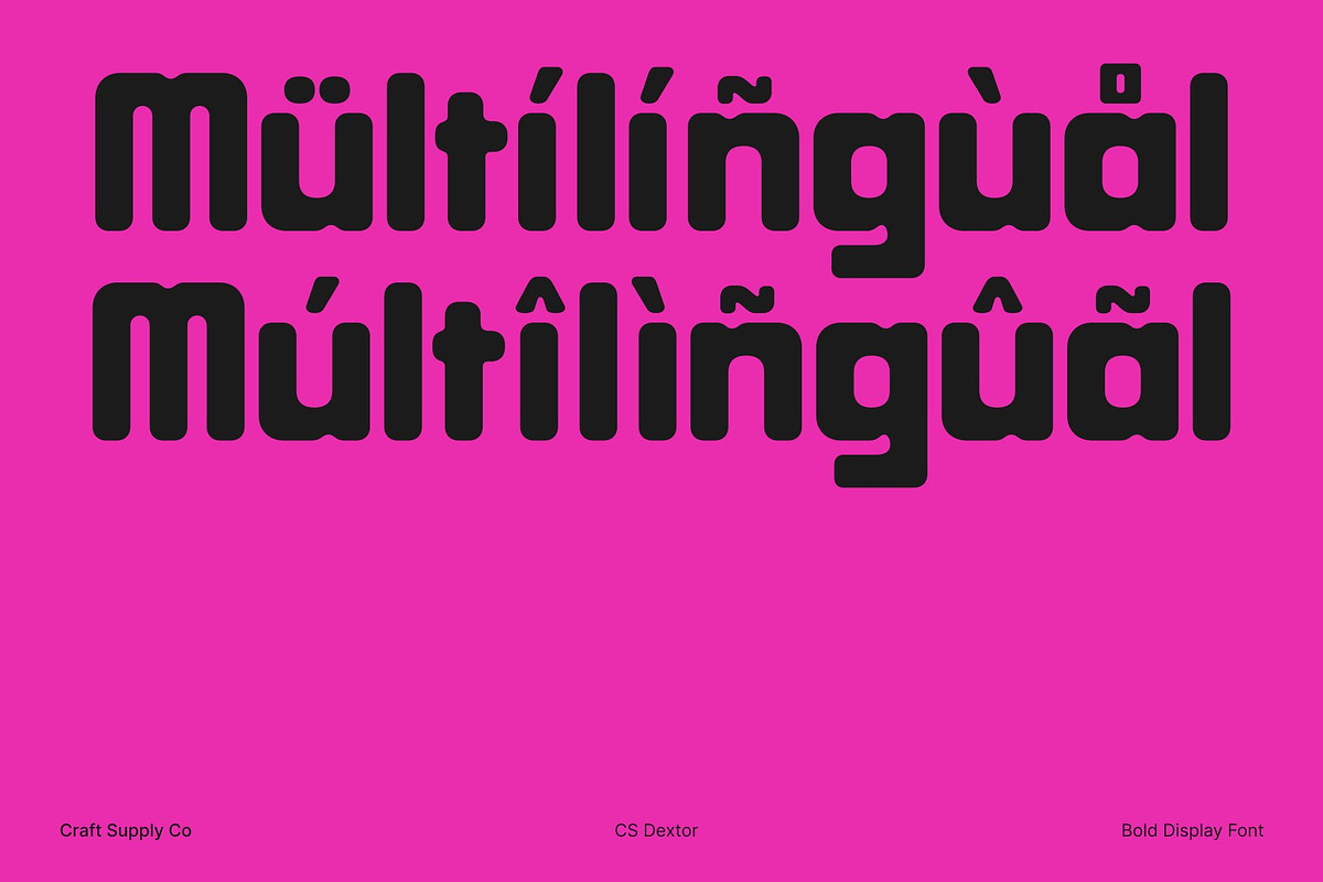 CS Dextor – Bold Font, a Sans Serif Font by Craft Supply Co. (Photo 5 of 8)