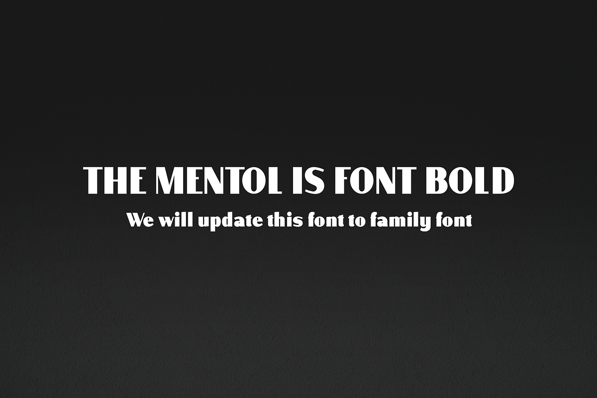 Mentol, a Sans Serif Font by artisans (Photo 6 of 6)