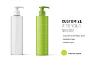 Transparent cosmetic bottle mockup, a Packaging Mockup by Smarty Mockups (Thumbnail 2 of 5)