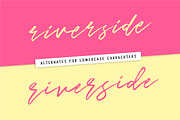Riverside Avenue, a Script Font by Mats-Peter Forss (Thumbnail 7 of 8)