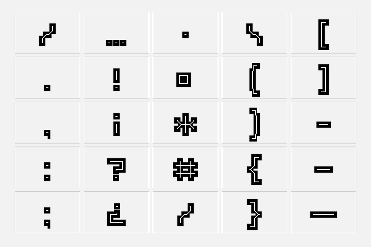 Raster - Block Font, a Font by SelfBuild Type (Photo 11 of 12)