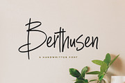 Berthusen, a Script Font by sabrcreative (Thumbnail 1 of 10)