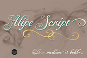 Alipe Script, a Script Font by TeGeType foundry (Thumbnail 1 of 6)