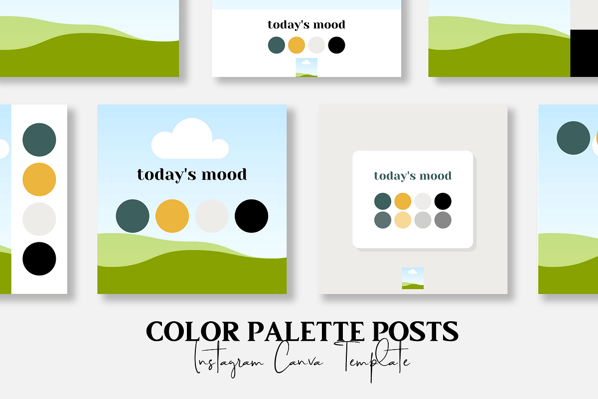 Color Palette Post CANVA Template