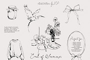 End of Summer: Line Art Collection, a Decorative Illustration by Purple (Thumbnail 9 of 12)