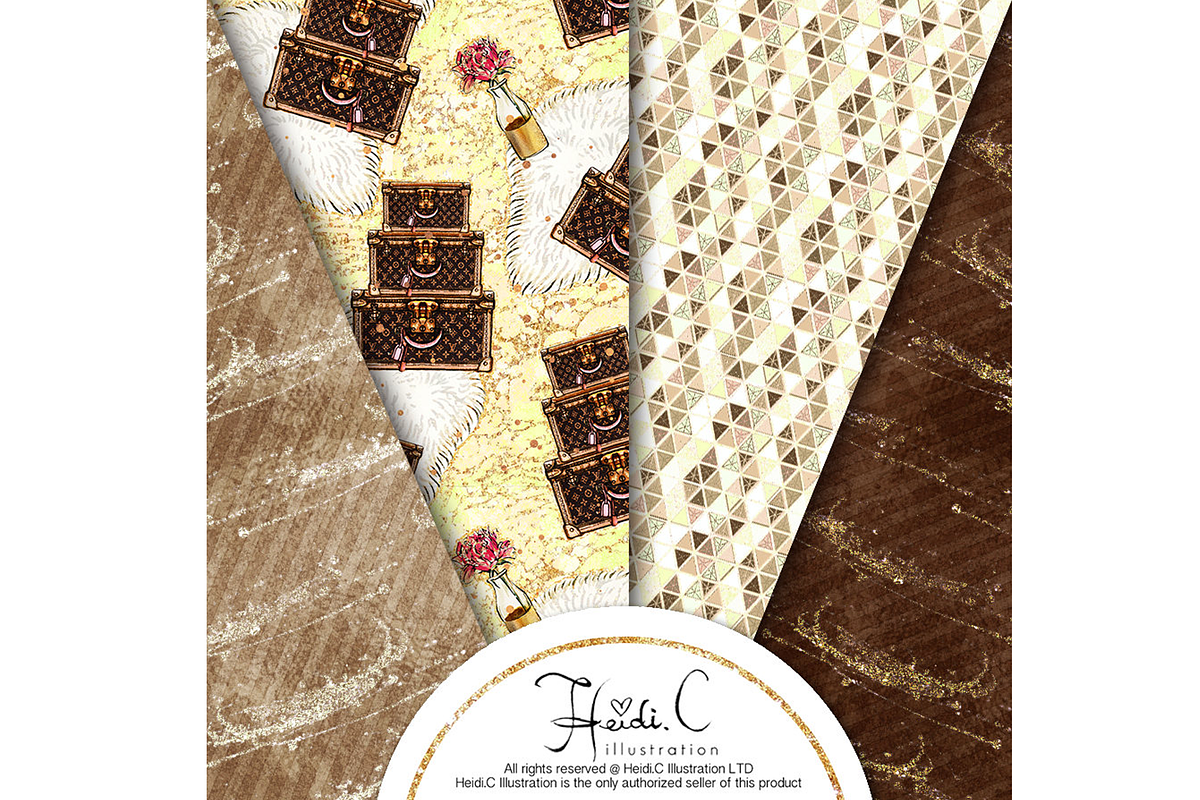 Let's Go Glamping Paper Pack, a Pattern Graphic by HeidiCIllustration (Photo 5 of 5)