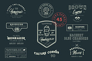 Harbour Typeface Badges Logo, a Sans Serif Font by Anxiety Studio (Thumbnail 4 of 8)
