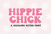 HIPPIE CHICK Retro Serif Font, a Serif Font by Blush Font Co. (Thumbnail 1 of 6)