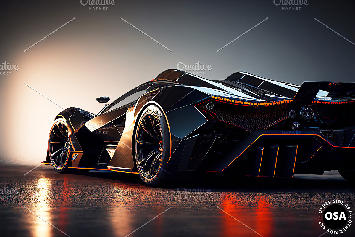 Supercar in the City Illustration, a Wallpaper Graphic by Other Side Art (Photo 5 of 8)