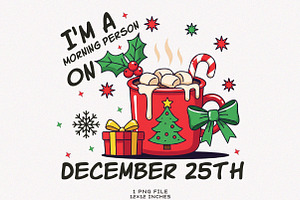 Funny Christmas Sarcastic Coffee Png, an Illustration by SinaCreation