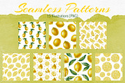 Lemon — Watercolor Illustration Set, a Food Illustration by Andre_Eva (Thumbnail 10 of 12)