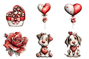 Valentine's Clipart, an Illustration by Design Market (Thumbnail 2 of 5)