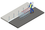 Isometric Store Worker with Cart Row, a Person Illustration by Golden Sikorka (Thumbnail 1 of 3)
