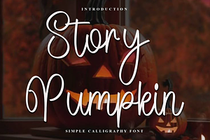 Story Pumpkin, a Handwritten Font by FreshTypeINK