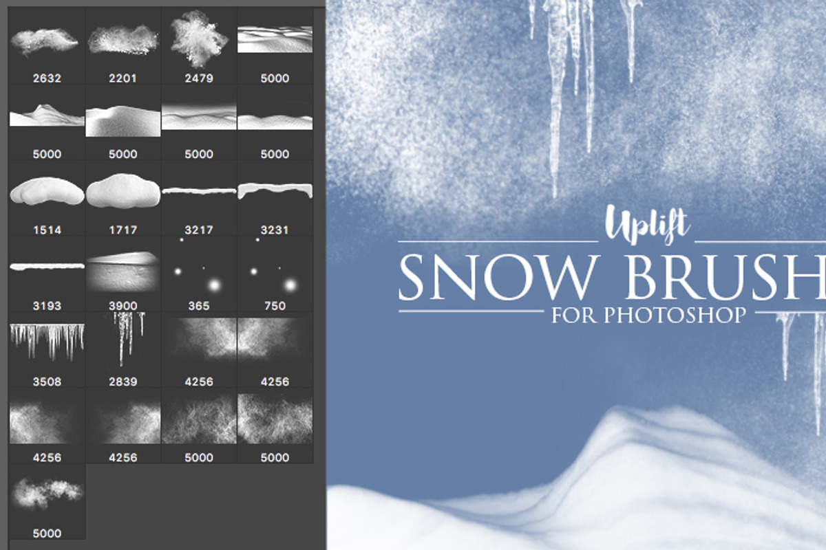 SALE! 110 Brush Bundle for Photoshop, a Brush Add-On by Uplift Actions (Photo 3 of 16)