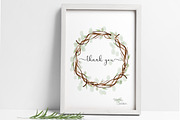 Round Watercolor Organic Wreath, an Illustration by DailyMiracleDigitals,LLC (Thumbnail 2 of 6)
