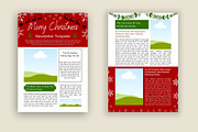Christmas Newsletter Canva Template, a Stationery Template by ROJI CREATOR (Thumbnail 4 of 4)