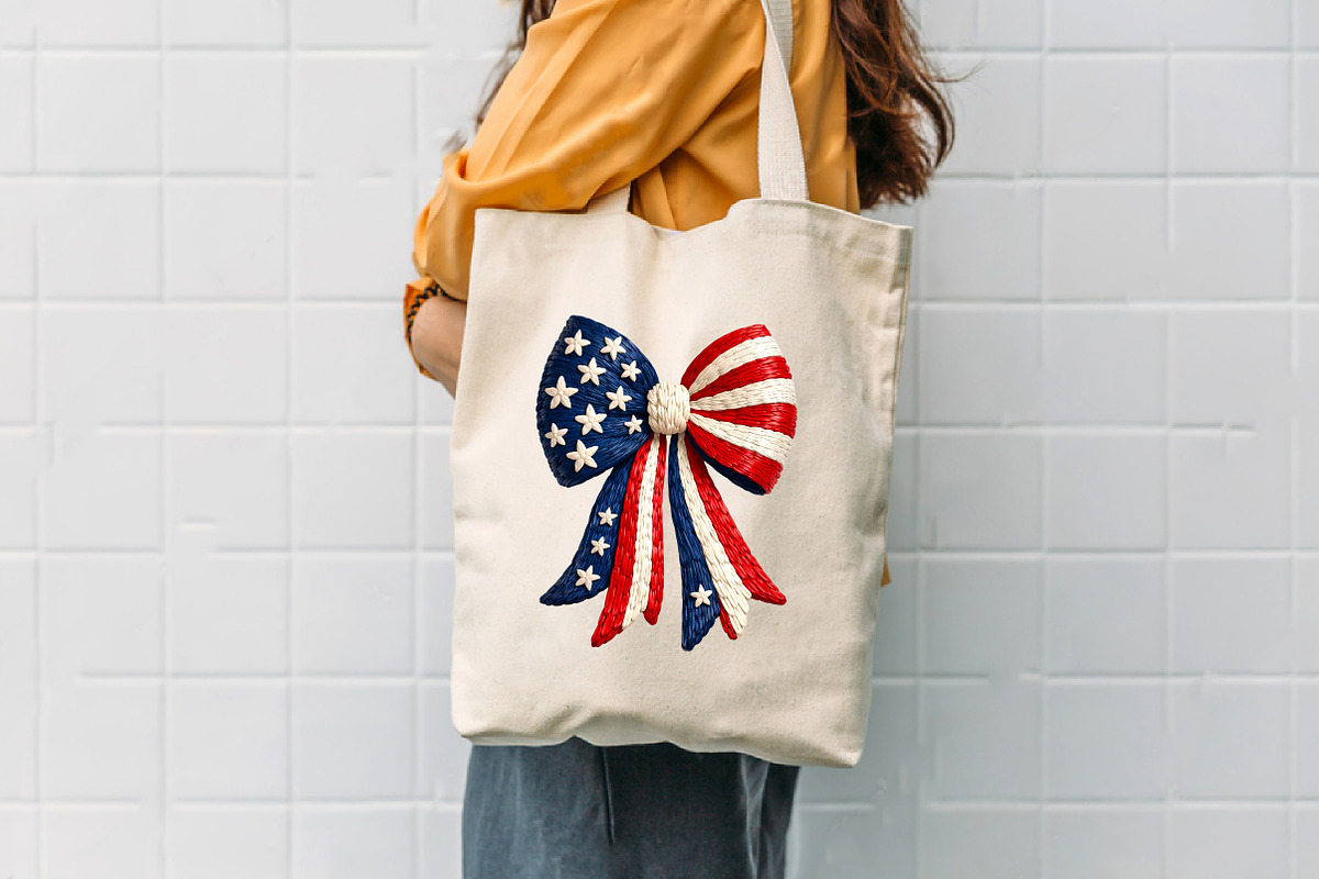 Patriotic Bow American Flag, an Illustration by Designworld (Photo 5 of 5)