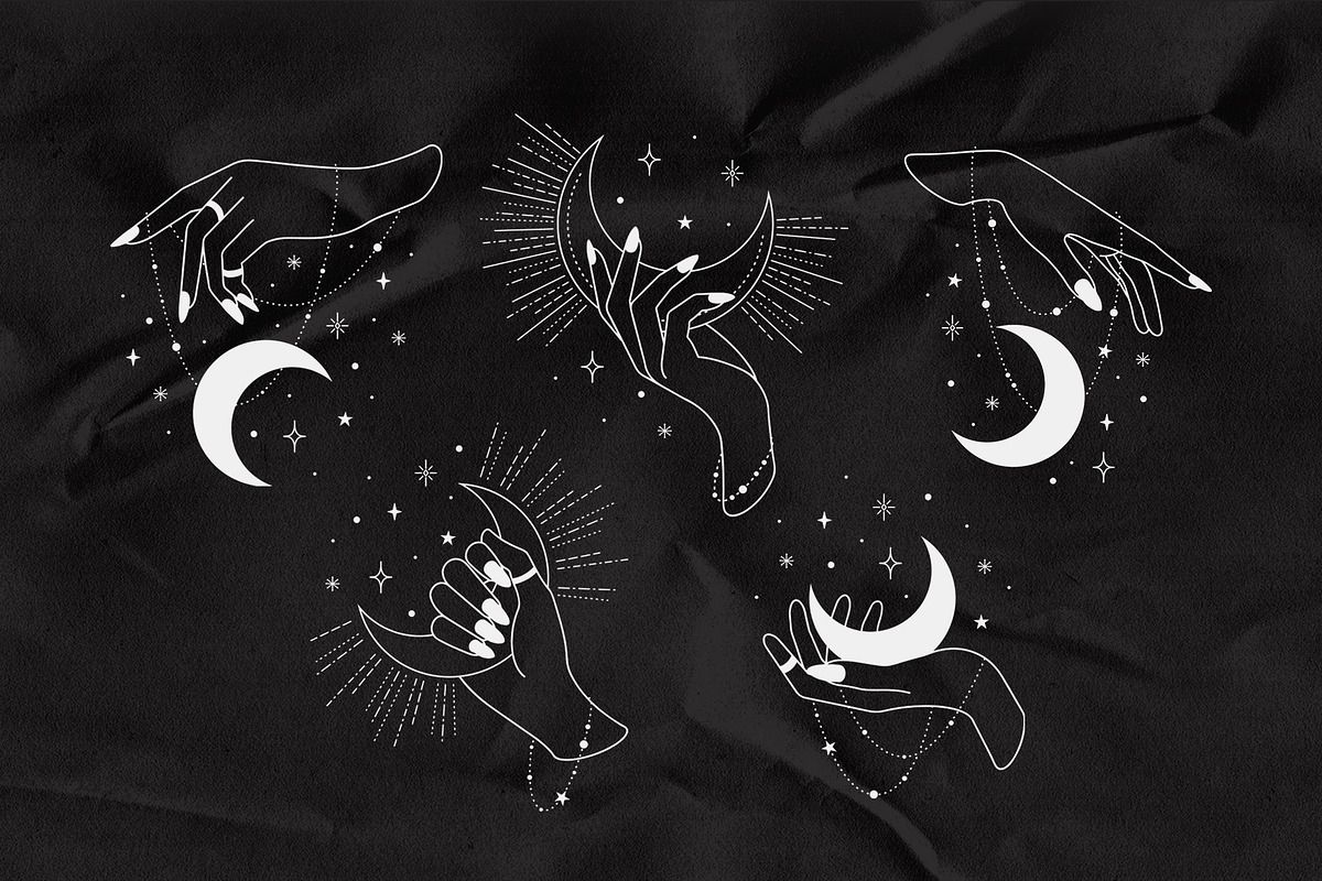 Mystic. Vector Set, a Texture Illustration by PatrushevaYana (Photo 5 of 12)
