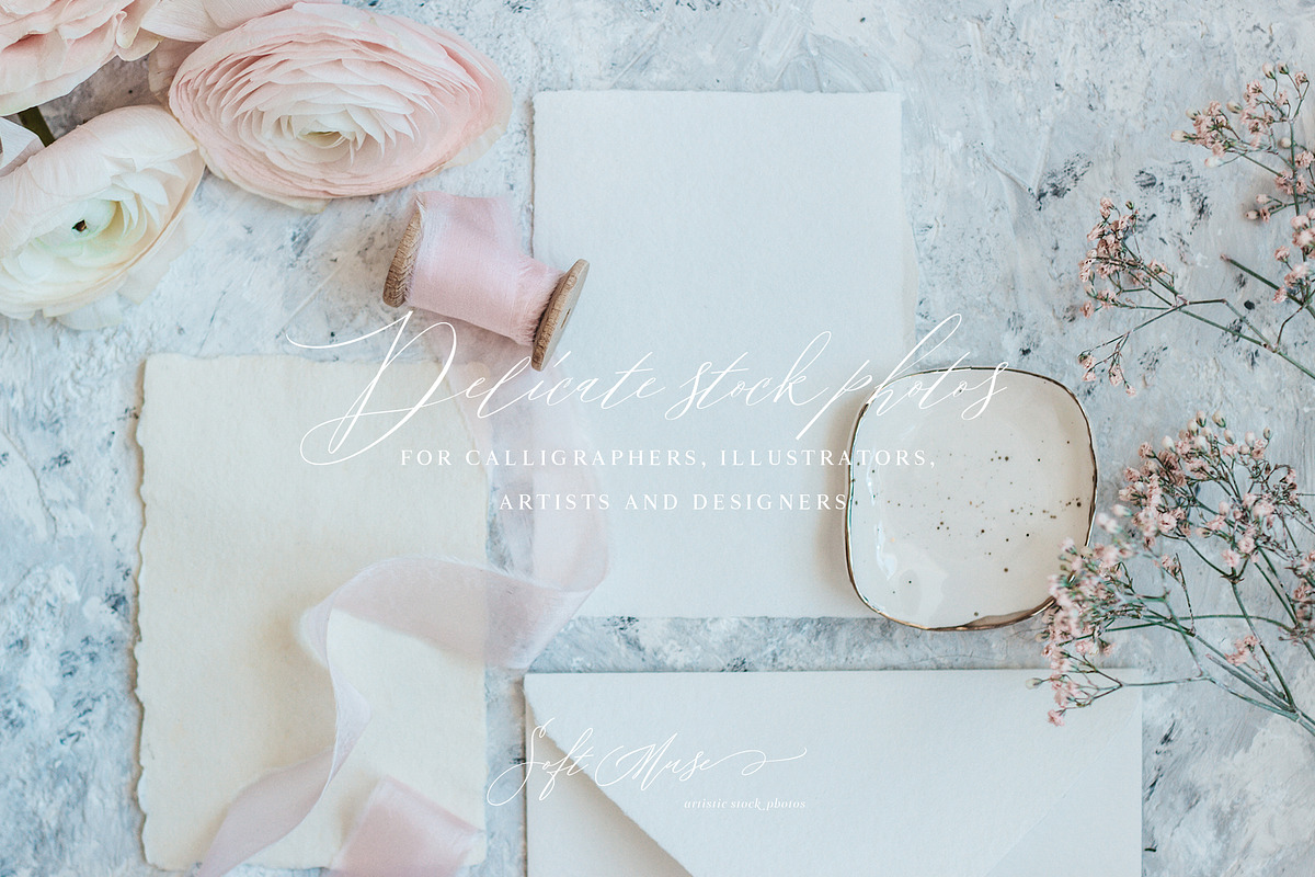 Baby's Breath Styled Stock Photos, an Advertising Mockup by Muse Mockups (Photo 2 of 7)