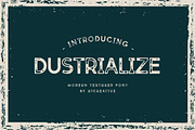 Dustrialize Modern Textured Font, a Sans Serif Font by UICreative (Thumbnail 1 of 13)