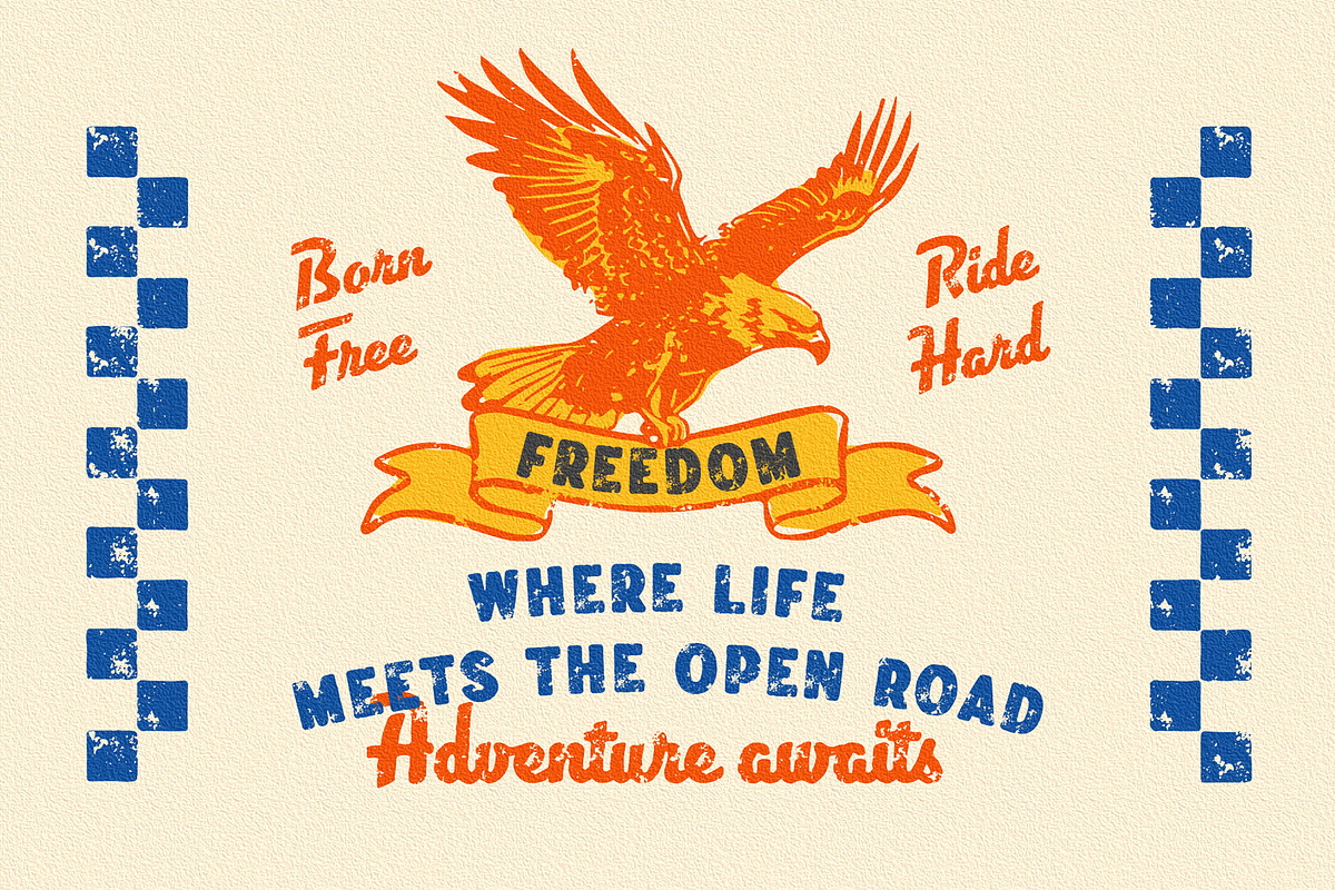 Vilanders - Vintage Stamp Font, a Script Font by Edignwn Type (Photo 2 of 10)