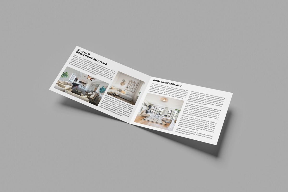 A4 Bi-Fold Brochure Landscape Mockup, an Advertising Mockup by GraphicWindow (Photo 4 of 7)