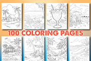 100 Hello Summer Coloring Pages, a Brochure Template by Design Station (Thumbnail 3 of 4)