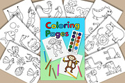 Happy Holidays Coloring Pages, an Animal Illustration by dacascas (Thumbnail 8 of 8)