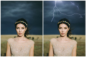 45 Lightning Photo Overlays