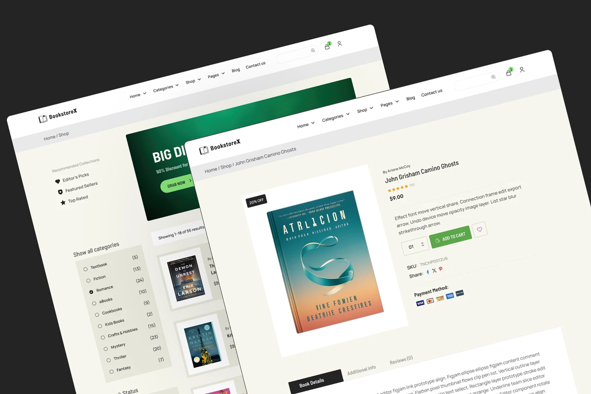 BookstoreX TNC - Book Store Template
