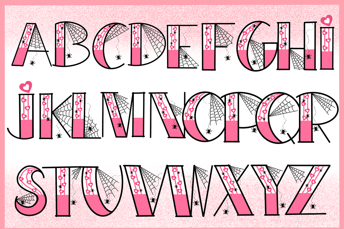 Spiderpink-PNG fonts, a Handwritten Font by It me digital art (Photo 7 of 7)