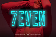 7EVEN SVG - Urban Neon Font Pack, a Sans Serif Font by SilverStag Type Foundry (Thumbnail 1 of 15)