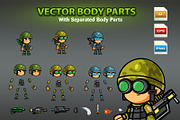 Soldiers Character Sprites 04, an Illustration by CreativeGameArt (Thumbnail 2 of 4)