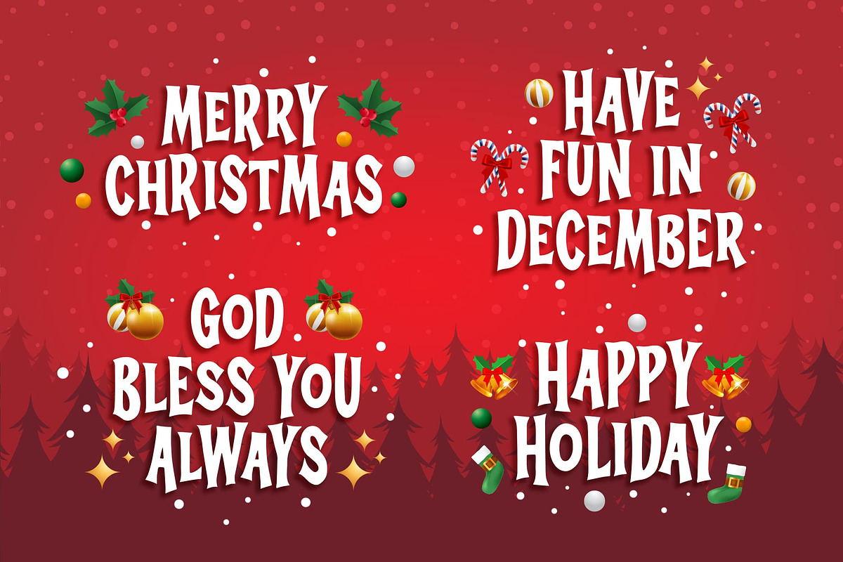 Christmas Shaky a Bouncy Display Fo, a Sans Serif Font by Blankids Studio (Photo 3 of 7)