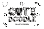 Cute Doodle - Playful Scribble Font, a Font by KiddoGlyphs Studio (Thumbnail 1 of 3)