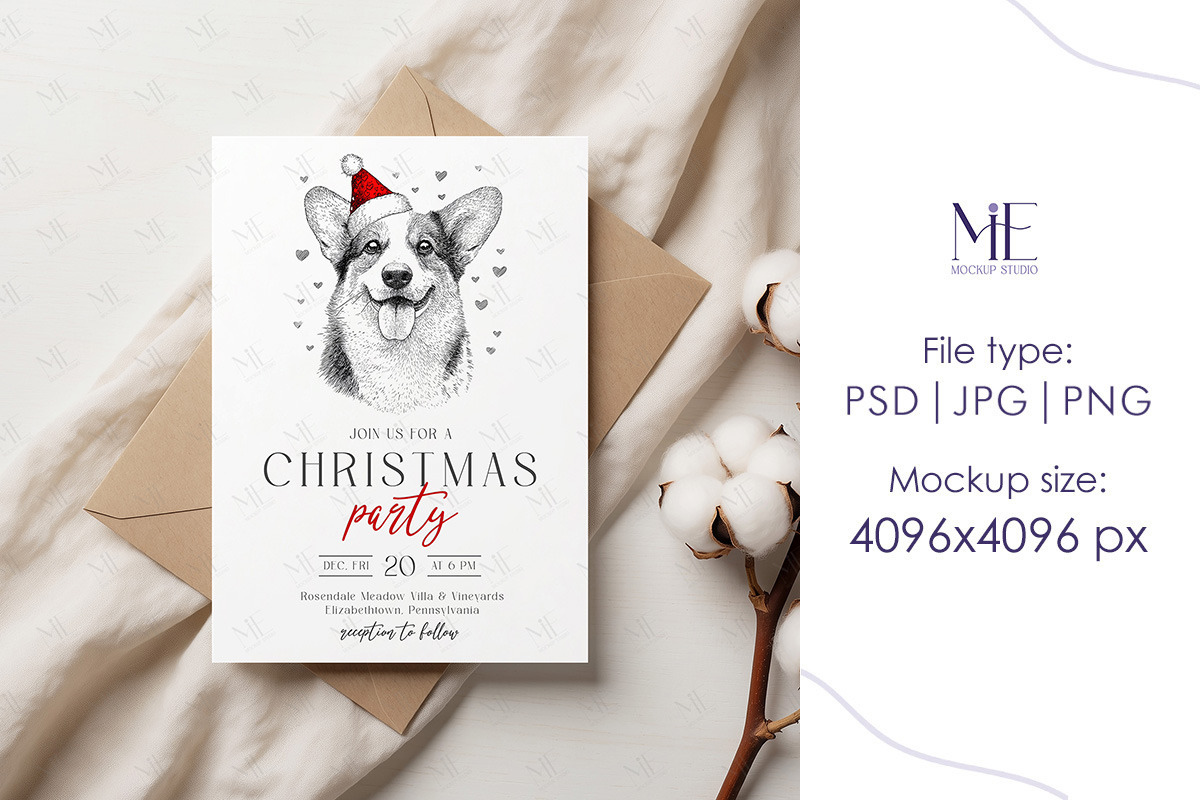 Boho 5x7 Greeting Card Invite Mockup, an Advertising Mockup by Mie Mockup Studio (Photo 4 of 7)