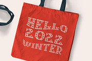 Lockdown Christmas - knitted fonts, a Font by kaer_shop (Thumbnail 11 of 12)
