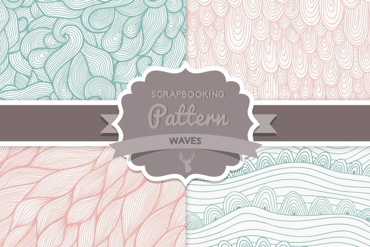 Seamless abstract waves pattern