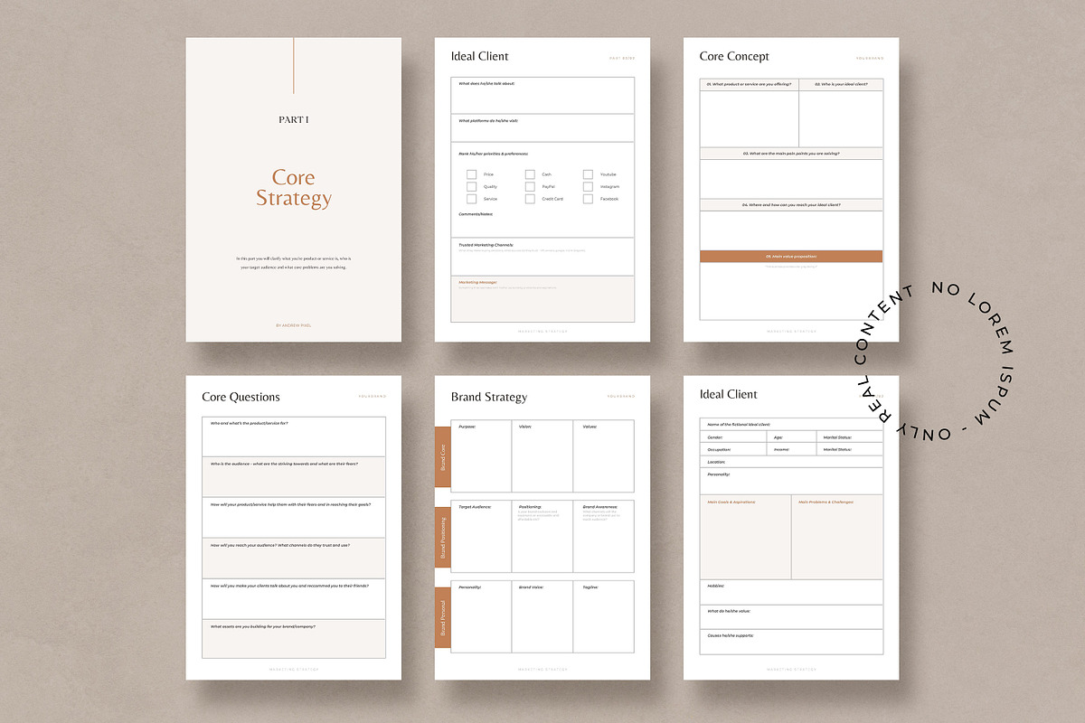 Marketing Strategy Workbook CANVA, a Marketing Template by AndrewPixel (Photo 4 of 13)