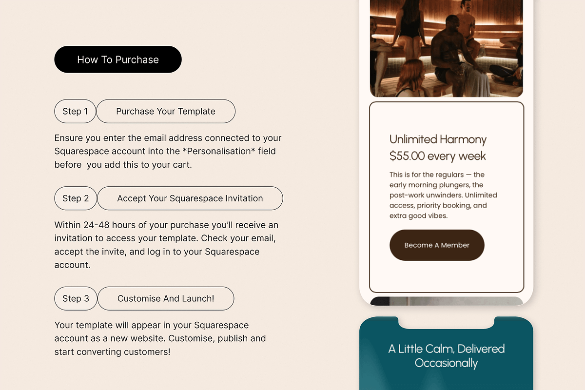 Wellness & Health Brand Squarespace Template preview 5
