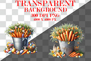 Watercolor Carrot in Basket Clipart, a Seasonal Illustration by Craft Nest (Thumbnail 3 of 6)