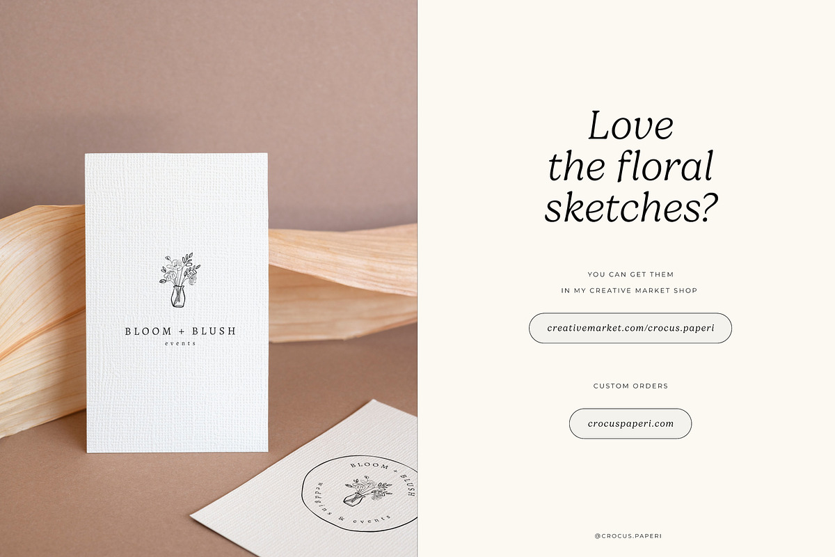 Botanical logos Vol. 4, a Branding & Logo Template by Crocus Paperi (Photo 16 of 16)