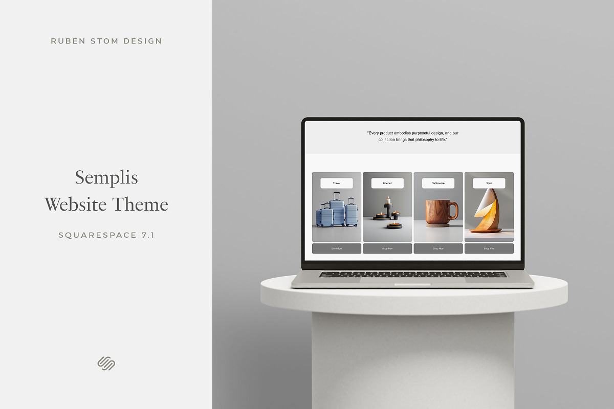 Semplis Squarespace Website Theme, a Squarespace Template by Ruben Stom (Photo 1 of 12)