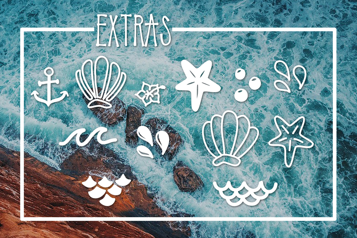 Mermaid Tails a Summertime Typeface preview 2